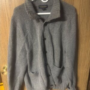 Brooks Brothers Gray Cardigan Sweater